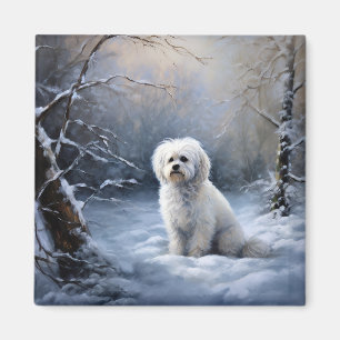 Låt det snöa jul på maltesiska magnet