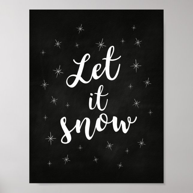 Låt det snöa; juldekaler poster (Framsidan)