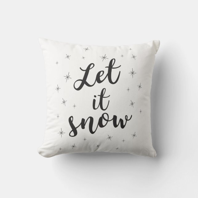Låt det snöa; Juldekor Kudde (Framsida)