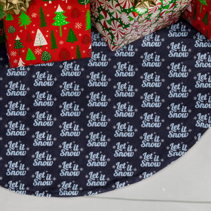 Låt det snöa julgransmatta borstad polyester