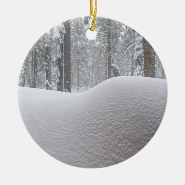 Låt det snöa! julgransprydnad keramik (Framsidan)