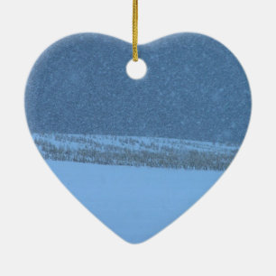 Låt det snöa julgransprydnad keramik