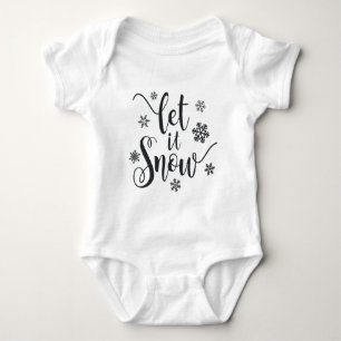 Låt det snöa julklapp Baby Bodykostym T Shirt