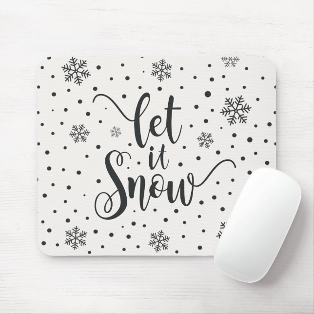 Låt det snöa julklapp | Mousepad Musmatta (Med mus)