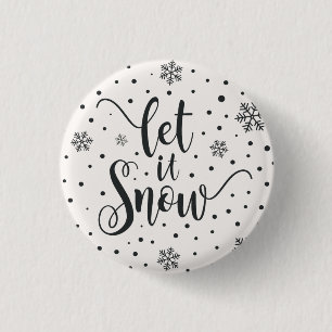 Låt det snöa julklapp PIN-knapp Knapp