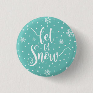Låt det snöa julklapp PIN-knapp Knapp