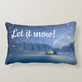 Låt det snöa julklappen i Dekorativ kudde