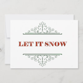 Låt det snöa julkort