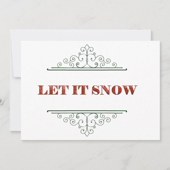 Låt det snöa julkort (Framsida)