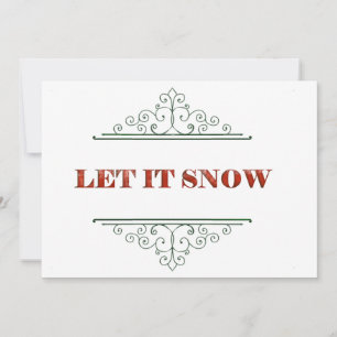 Låt det snöa julkort