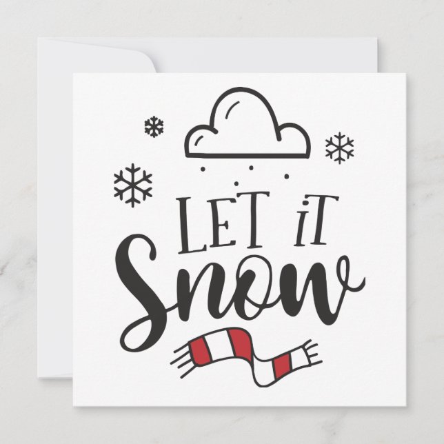 Låt det snöa julkort (Framsida)