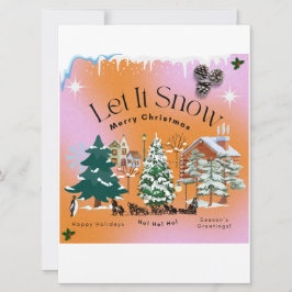 Låt det snöa julkort