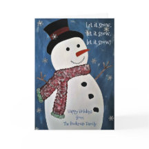 Låt det snöa julkort