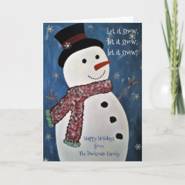 Låt det snöa julkort helgkort