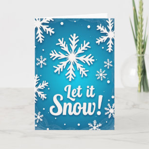 Låt det snöa julkort kort