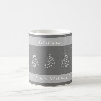 låt det snöa  kaffemugg