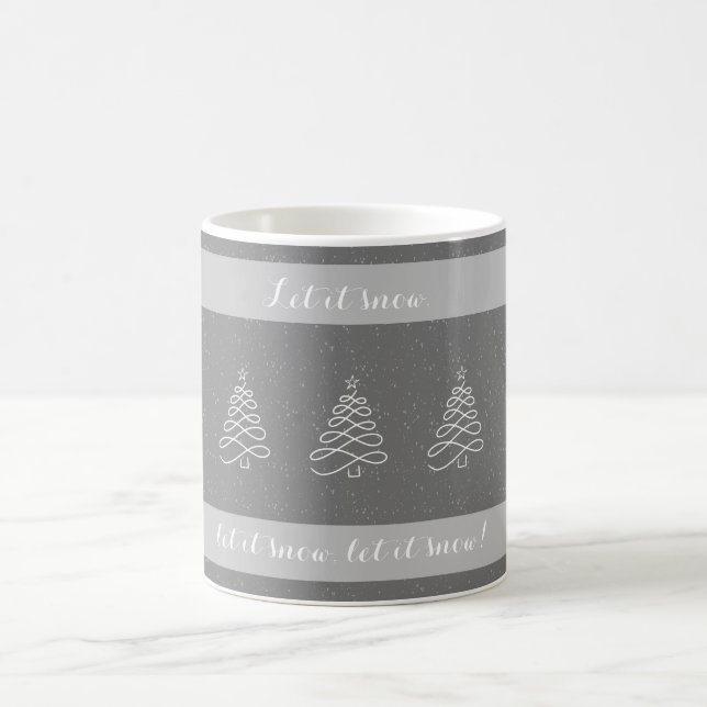låt det snöa  kaffemugg (Center)