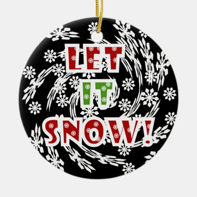 Låt det snöa Keepie Ornament (Framsidan)