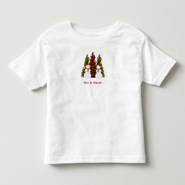 Låt det snöa KidsSweatshirt T-shirt (Framsida)