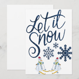 Låt det snöa Klassisk jul Julkort