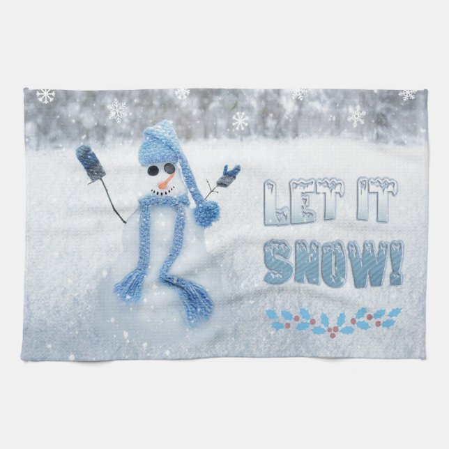 Låt det snöa kökshandduk (Horisontell)