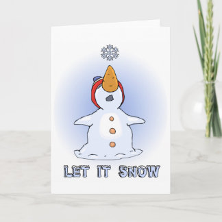 Låt det snöa kortet helgkort