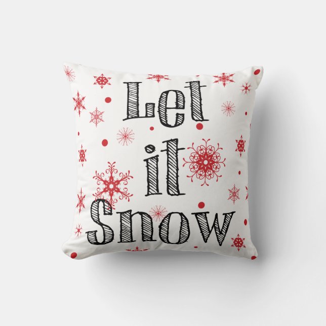 Låt det Snöa Kudde (Framsida)