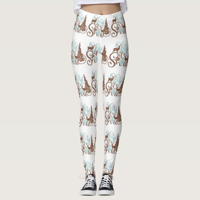 Låt det snöa kvinnans balar... leggings (Framsida)