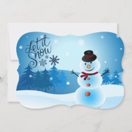 Låt det snöa Lägg till signatur och hälsning Julkort