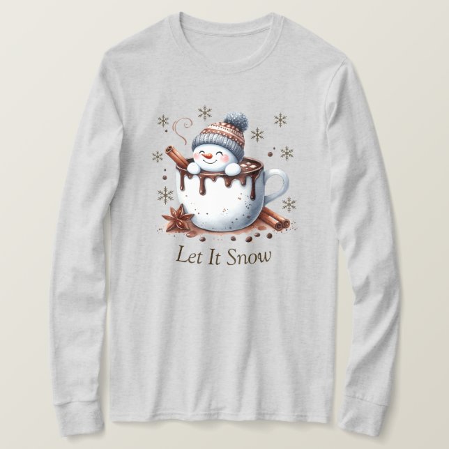 Låt det snöa Långärmad T-Shirt (Design framsida)