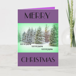 Låt det snöa! Låt det snöa! Låt det snöa! Helgkort