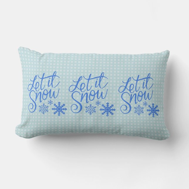 Låt det snöa, Låt det snöa, Låt det snöa Reversibl Lumbarkudde (Framsida)