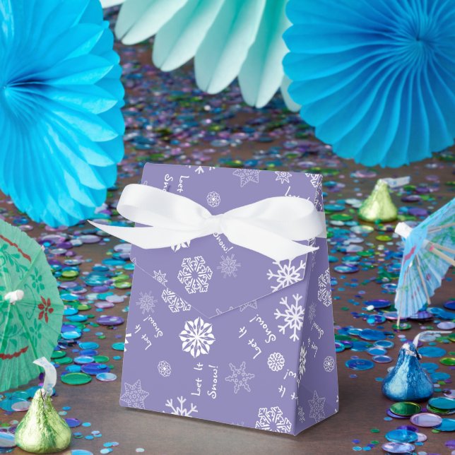 Låt det snöa Lavender Presentaskar (Part)