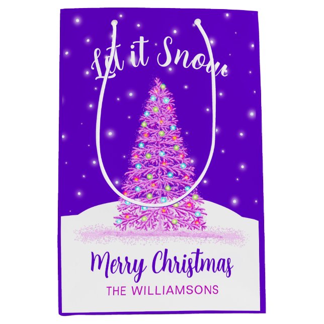 Låt det snöa Lila Julgran Helgdag (Framsidan)