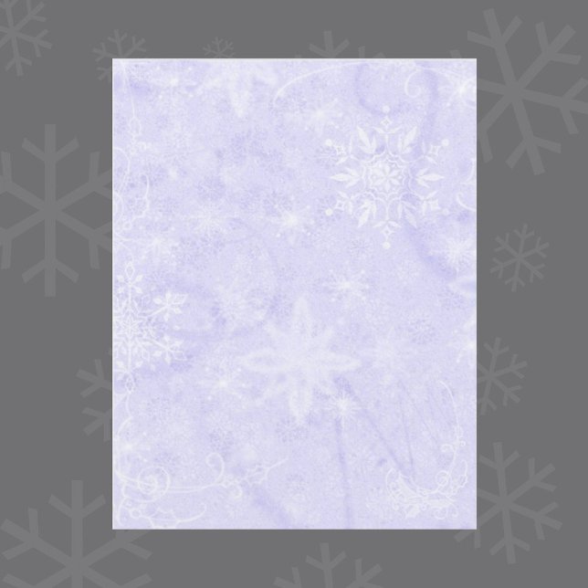 Låt det snöa Lila Skrapbok Papper (Skapare uppladdad)