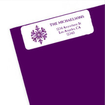 Låt det snöa Lila Snowflake