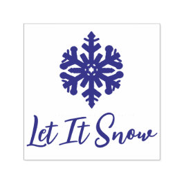 Låt det snöa Lila Snowflake Självfärgande Stämpel