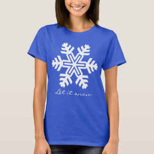 Låt det snöa lustig anpassade mörk t-shirt