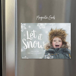 Låt det snöa Magnetkort för fotoövertäckning