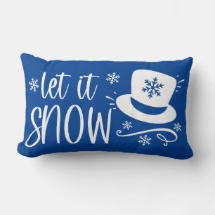 Låt det snöa med Top hat Lumbarkudde