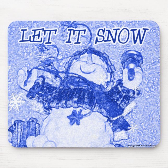 Låt det snöa Mousepad Musmatta (Framsidan)