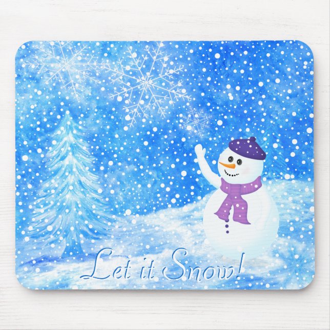 Låt det snöa Mousepad Musmatta (Framsidan)
