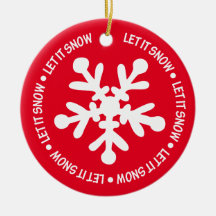 Låt det snöa ornament