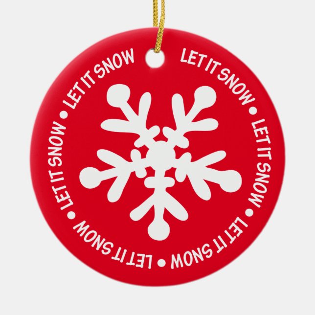 Låt det snöa ornament (Framsidan)