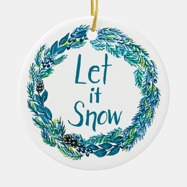 Låt det snöa ornament (Framsidan)
