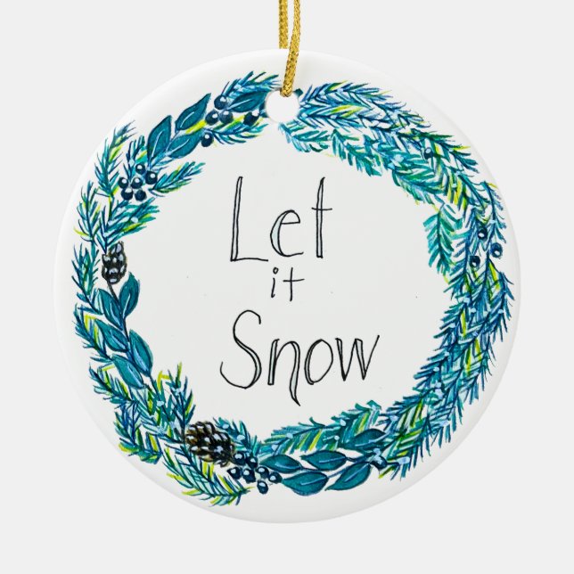 Låt det snöa ornament (Framsidan)