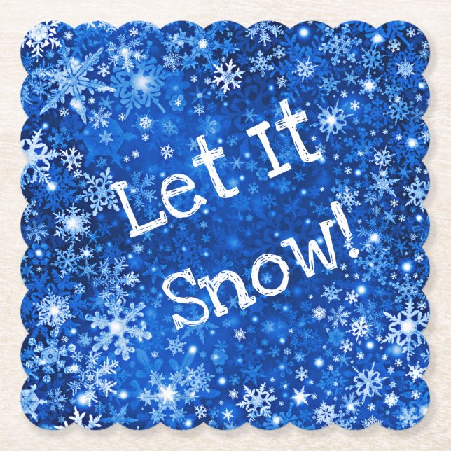 Låt det snöa Papper Underlägg för Anpassningsbar (Framsida)