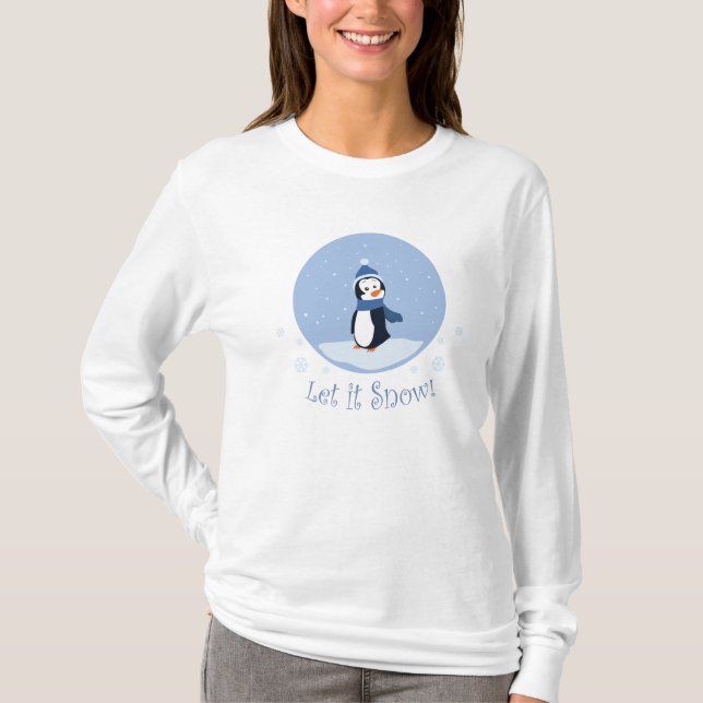Låt det snöa! Penguin Tröja (Framsida)