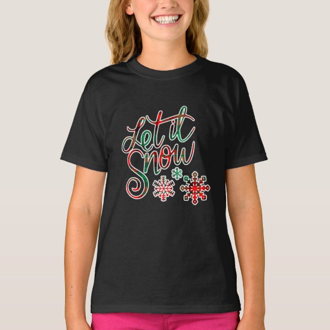 Låt det snöa Play Girl's T Shirt (Framsida)