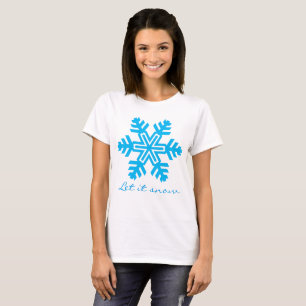 Låt det snöa roligt anpassade t shirt